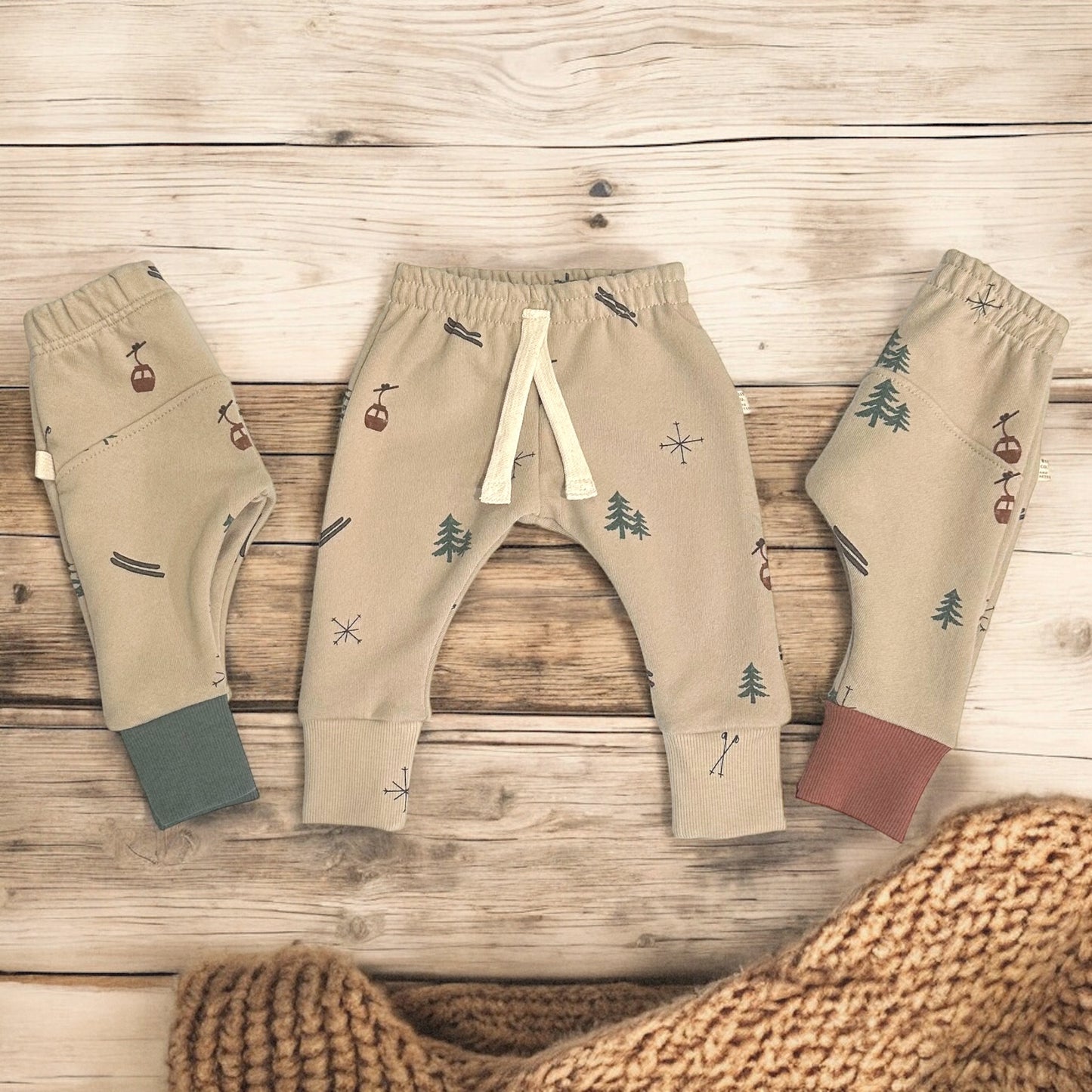 Kids Ski Print Joggers