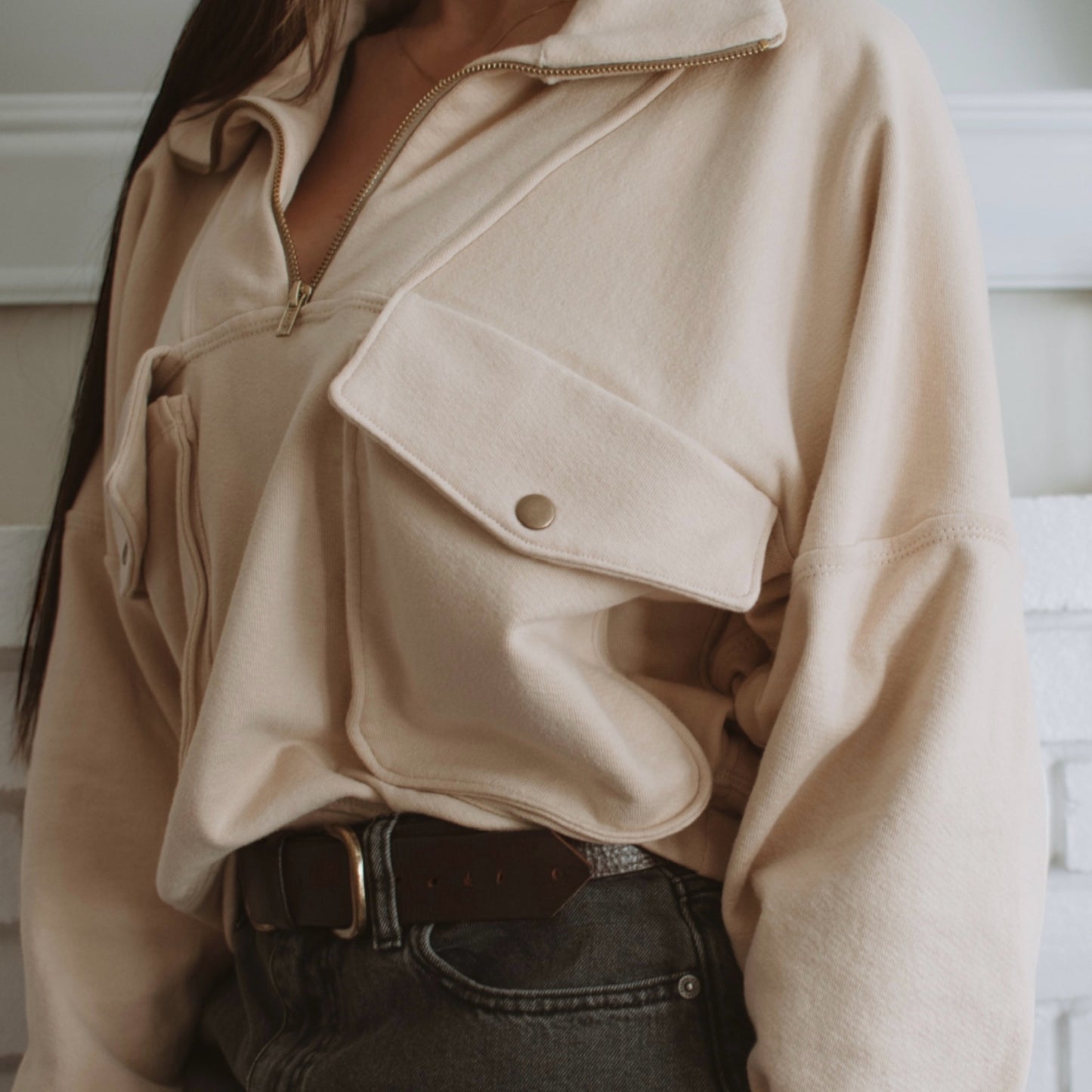 The Women’s Half Zip Sweater