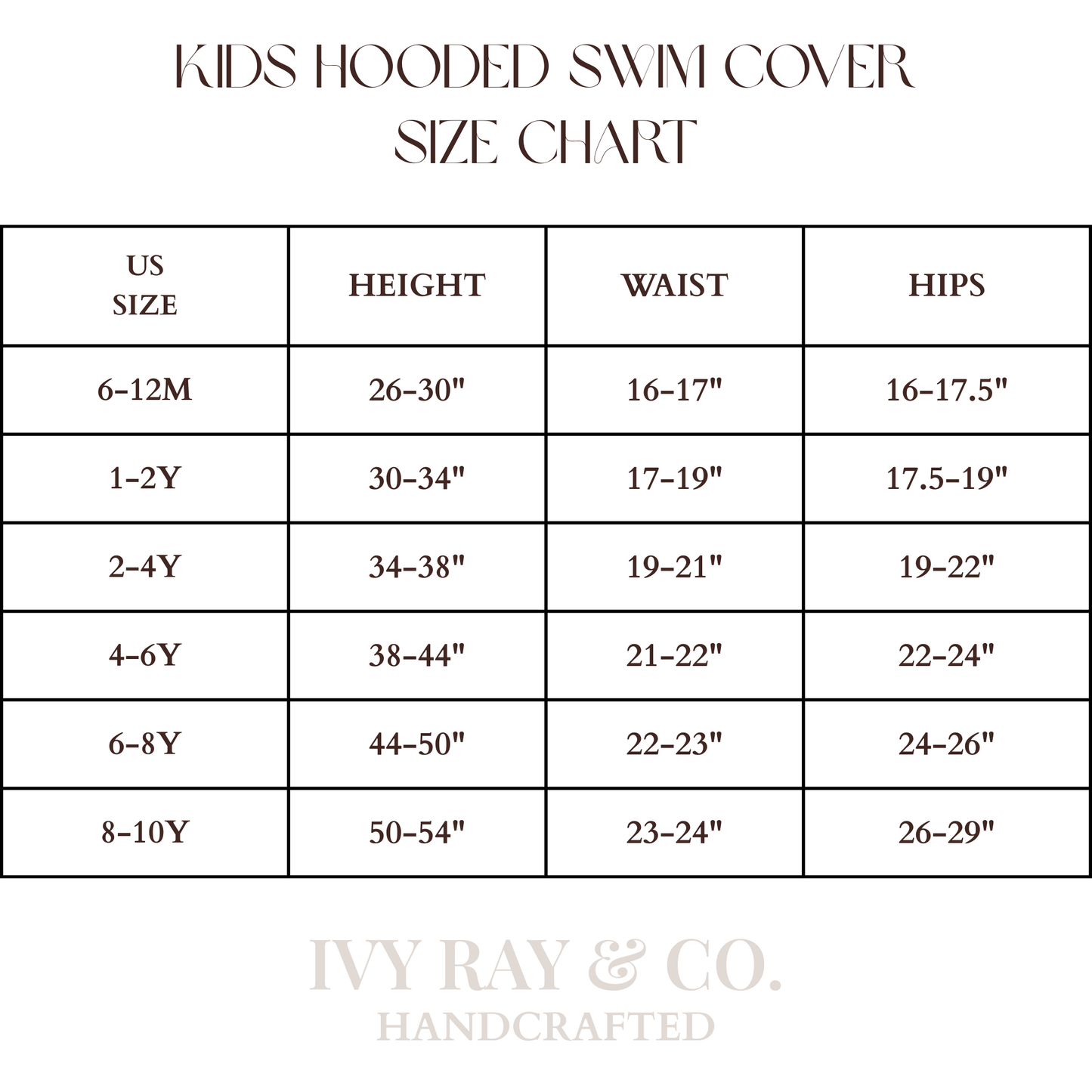 Kids Hooded Swim Cover